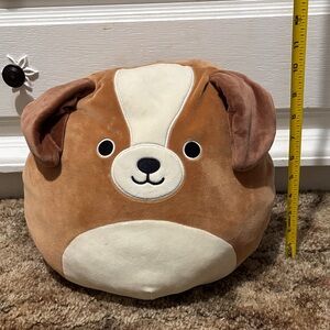 Squishmallows Brown and Cream Dog Stuffed Animal